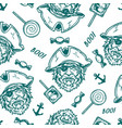 halloween night vintage seamless pattern vector image