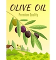 olive colored poster vector image vector image