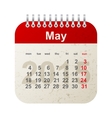 calendar 2015 - may vector image