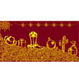 cowboy christmas card vector image