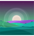 night cartoon landscape vector image vector image