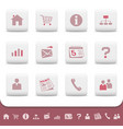 professional web icons buttons vector image vector image