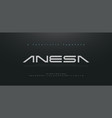 abstract technology space font and alphabet vector image vector image