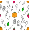 doodles seamless pattern vector image vector image