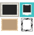 blank instant photo frame vector image