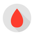 blood drop circle icon vector image