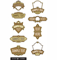 logo templates vector image vector image