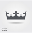 a crown in flat design style vector image vector image