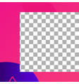 fluid shapes post trendy photo frame vector image vector image