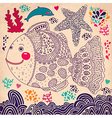 happy fish vector image vector image