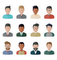 people icons set vector image