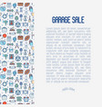 garage sale or flea market concept vector image vector image