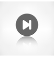 next track web iconmedia player vector image