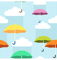 pattern rain color vector image vector image