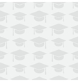 graduation cap seamless pattern vector image vector image