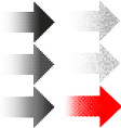 set of arrows vector image
