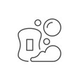 soap foam line outline icon vector image vector image