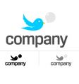 bird dating chat logo vector image vector image