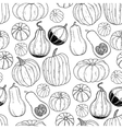 graphic pattern with pumpkins vector image