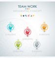 info graphic teamwork business concept vector image