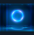 futuristic sci fi elegant modern neon glowing vector image vector image