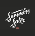 hand drawn lettering - summer sale elegant modern vector image vector image