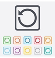 repeat icon refresh symbol loop sign vector image