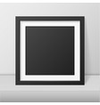 3d realistic modern interior black blank vector image