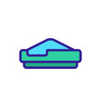 pet litter icon isolated contour symbol vector image