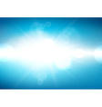 summer view blurry blue sky background vector image