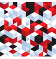 abstract background with color cubes and grid vector image vector image