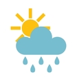 rain cloud vector image