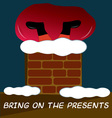 santa brings presents vector image vector image