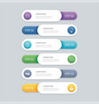 6 infographic timeline template business concept vector image vector image