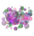 colorful bubbles background abstract light circle vector image vector image