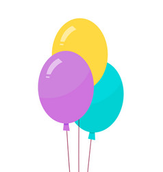 Helium air balloons on thread Royalty Free Vector Image