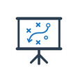 presenting a strategic planning icon vector image
