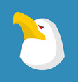 bald eagle head isolated bird an eagles face vector image