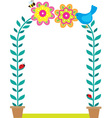 bird border vector image