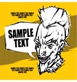 punk rock concert poster flyer ticket vector image