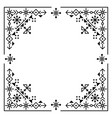 nordic tribal line greeting card design vector image