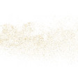 gold glitter texture isolated on white vector image vector image