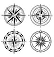 wind rose retro design collection vintage vector image