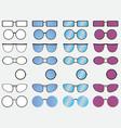 glasses vector image vector image