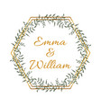 greenery wreath in watercolor style vintage vector image vector image