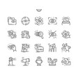 vision well-crafted pixel perfect thin line vector image vector image