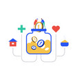 budget allocation - modern colorful flat design vector image