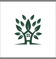 eco friendly homes logo or symbol for property vector image vector image