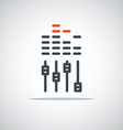 modern media web icon sound equalizer vector image
