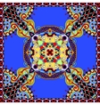 traditional ornamental floral paisley bandanna vector image